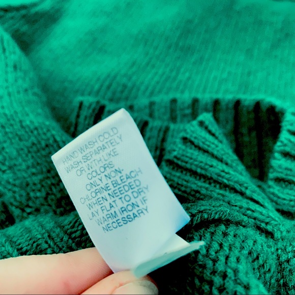 Cremieux preppy green cable-knit pullover fitted sweater, women’s XS - Picture 8 of 16